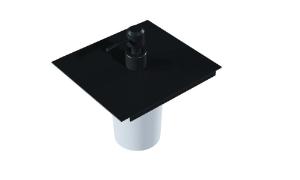 Dispenser para Sabo Liquido e Apoio de Esponja 15cm Black