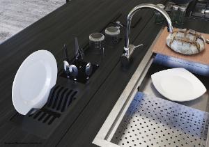 Escorredor de Utenslios 30cm Black