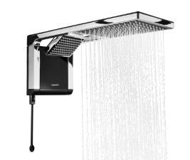 Chuveiro Acqua Duo Flex Ultra Eletrnico Com Ducha 220V 6800W Preto e Cromado