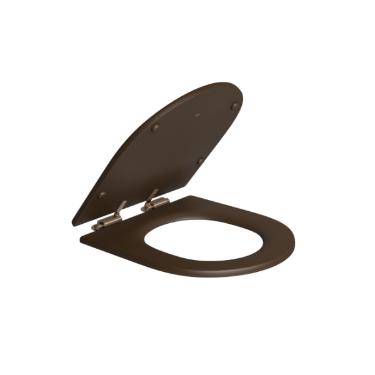 Assento Polister Slow Close Carrara/Lk/Nuova/Level Marrom Fosco / Corten Matte