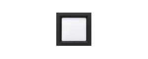 Painel de Embutir Deep 12w 3000k Preto