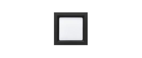 Painel de Embutir Deep 12w 3000k Preto