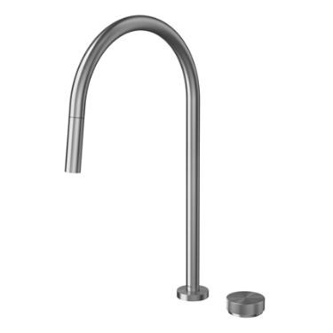 Torneira para Cozinha de Mesa com Ducha Retr�til Mix & Match Grafite Escovado