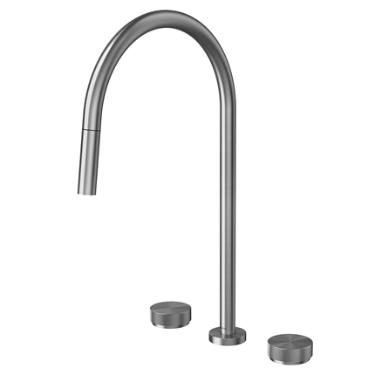 Misturador para Cozinha de Mesa com Ducha Retrtil Mix & Match Grafite Escovado