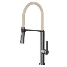 Misturador Monocomando para Cozinha de Mesa Doc Grafite Escovado e Areia