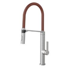 Misturador Monocomando para Cozinha de Mesa Doc Inox Escovado e Corten
