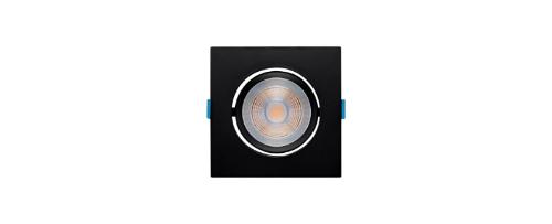 Embutido Direcionvel Easy Evo Par 20 7w 3000k Preto