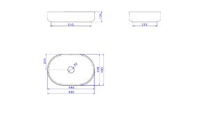 Cuba de Apoio Oval bano Fosco - L.14060.94