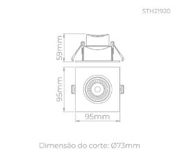 Embutido Direcionvel Easy Evo Mr 16 38 45w 3000k Branco