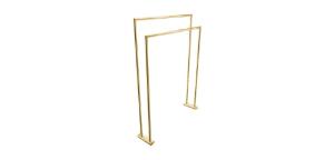 Toalheiro Duplo de Cho Arch Brushed Gold