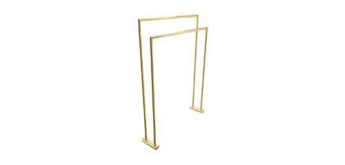Toalheiro Duplo de Cho Arch Brushed Gold