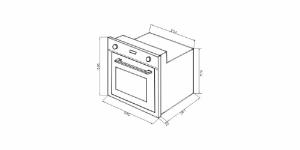 Forno Zurique Eltrico 60Cm