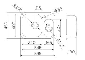 Cuba Lift com Acessrio e Vlvula 54,5x40 Alto Brilho