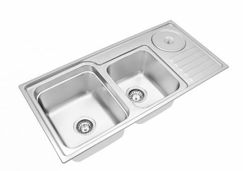 Cuba Funzionale com Acessrio e Vlvula 92x45Cm Inox