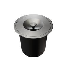Lixeira de Embutir Redonda 6L Inox Escovado