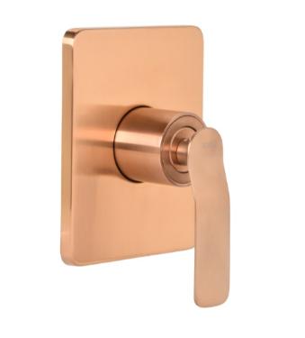 Misturador Monocomando para Chuveiro Alta/Baixa Presso Base Deca Rainbow Brushed Rose Gold