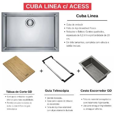 Cuba Lnea 60x40 com Acessrios