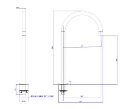 Bica para Lavatrio de Mesa Redonda G Deca You Black Matte