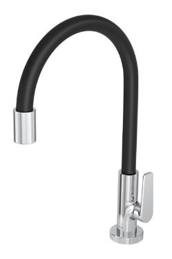 Torneira para Cozinha de Mesa Motion Cromado e Preto