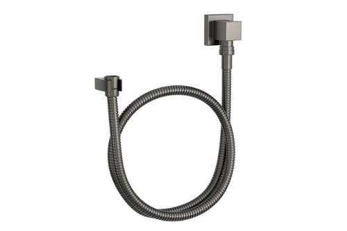 Kit Flexvel Quadrado com Suporte para Ducha Manual Dark Antracite