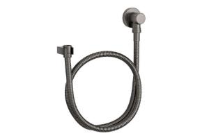 Kit Flexvel Redondo com Suporte para Ducha Manual Dark Antracite