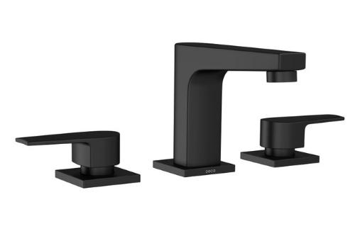 Misturador para Lavatrio de Mesa Bica Baixa Level Black Matte