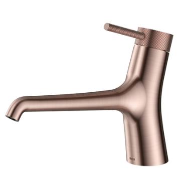 Misturador Monocomando para lavatrio de Mesa Mantis Cobre Escovado