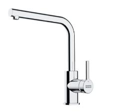 Misturador Monocomando Lina com Bica L Alta Giratria Inox