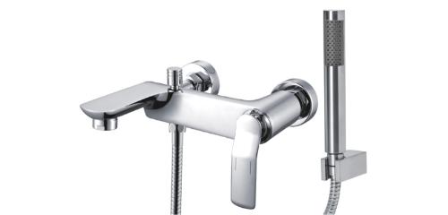 Monocomando de Parede para Banheira com Ducha Higinica Rainbow Chrome