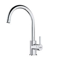 Misturador Monocomando para Cozinha de Mesa Lina com Bica em J Altal Giratria Inox