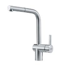 Misturador Monocomando para Cozinha de Mesa Atlas Neo com Bica em L Alta Extensvel Inox Escovado