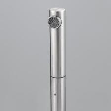 Misturador Monocomando para Cozinha de Mesa Atlas Neo com Bica em L Alta Extensvel Inox Escovado