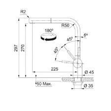 Misturador Monocomando para Cozinha de Mesa Atlas Neo com Bica em L Alta Extensvel Inox Escovado