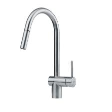 Misturador Monocomando para Cozinha de Mesa Leda Neo com Bica em J Alta Extensvel Inox Escovado