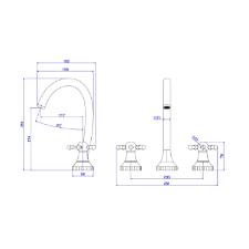 Misturador para Lavatrio de Mesa Bica Alta Prola Summer Gold
