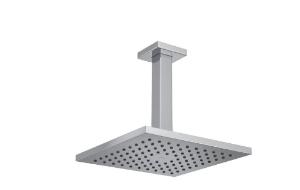 Chuveiro de Teto com Tubo 20cm Quadrado Cromado