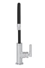 Misturador Monocomando Para Cozinha De Mesa Bica Alta Beta Motion Cromado e Preto