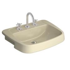 Lavatrio Semiencaixe  Monte Carlo Creme - L.82.37