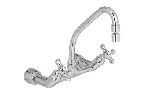 Misturador para Cozinha de Parede Belle poque Cromado