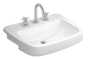 Cuba Semiencaixe com Mesa Branco - L.82.17