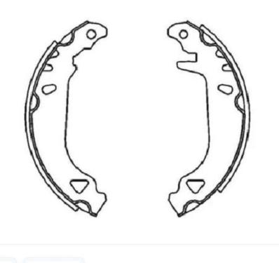 SAPATA FREIO PEUGEOT306 1.6 1.8 2.0 93/00 XSARA 1.8 2.0 97/00