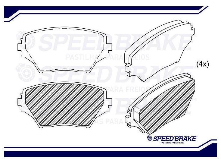 PASTILHA FREIO RAV4 01/05