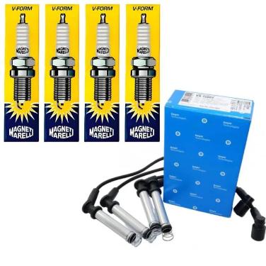 Kit Cabo de Igni��o+Velas Corsa Celta Classic VHC/VHC-E