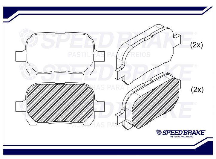 PASTILHA FREIO CAMRY 2.2/3.0 01/...