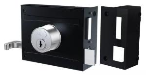 Fechadura Sobrepor P/ Porto Ferro E Madeira Stam 701/100 Cor Preto