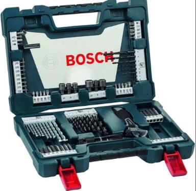 Jogo Ferramentas Kit Brocas Bits Titnio V-line 83 Ps Bosch