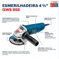 ESMERILHADEIRA ANGULAR GWS 850 06013775E0 BOSCH ESMERILHADEIRA ANGULAR GWS 850 06013775E0 BOSCH