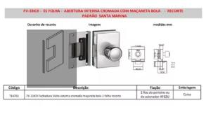 Fechadura Eltrica Porta De Vidro Interna Fv33icr Amelco