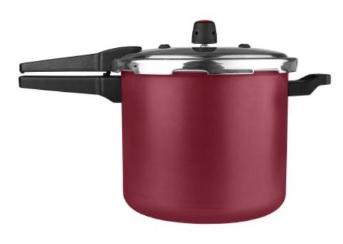 PANELA DE PRESSAO ANTIADERENTE 10L CEREJA REAL PANELA DE PRESSAO ANTIADERENTE 10L CEREJA REAL