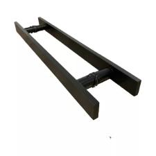 Puxador Bronze 1003 (Escuro) 40cm (30cm Entre Furos) Barra Chata Porta Vidro Madeira Porto